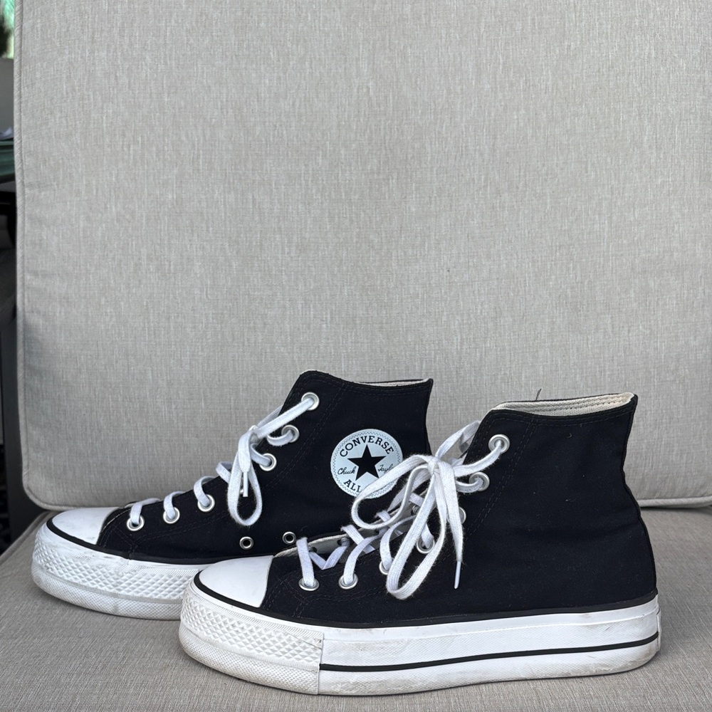 Converse Black and White High-Top Women’s Sneakers